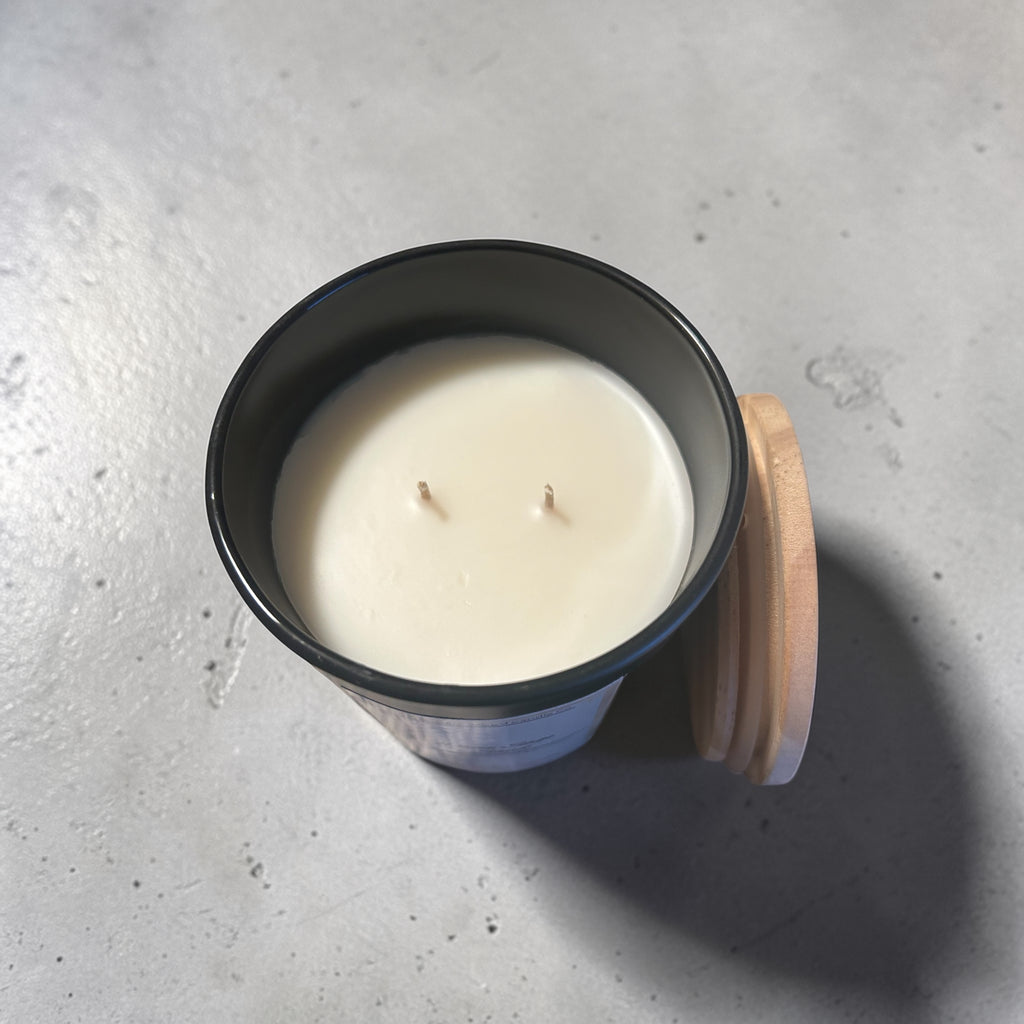 WHITE SAGE + SAND 2 WICK CANDLE CANDLE