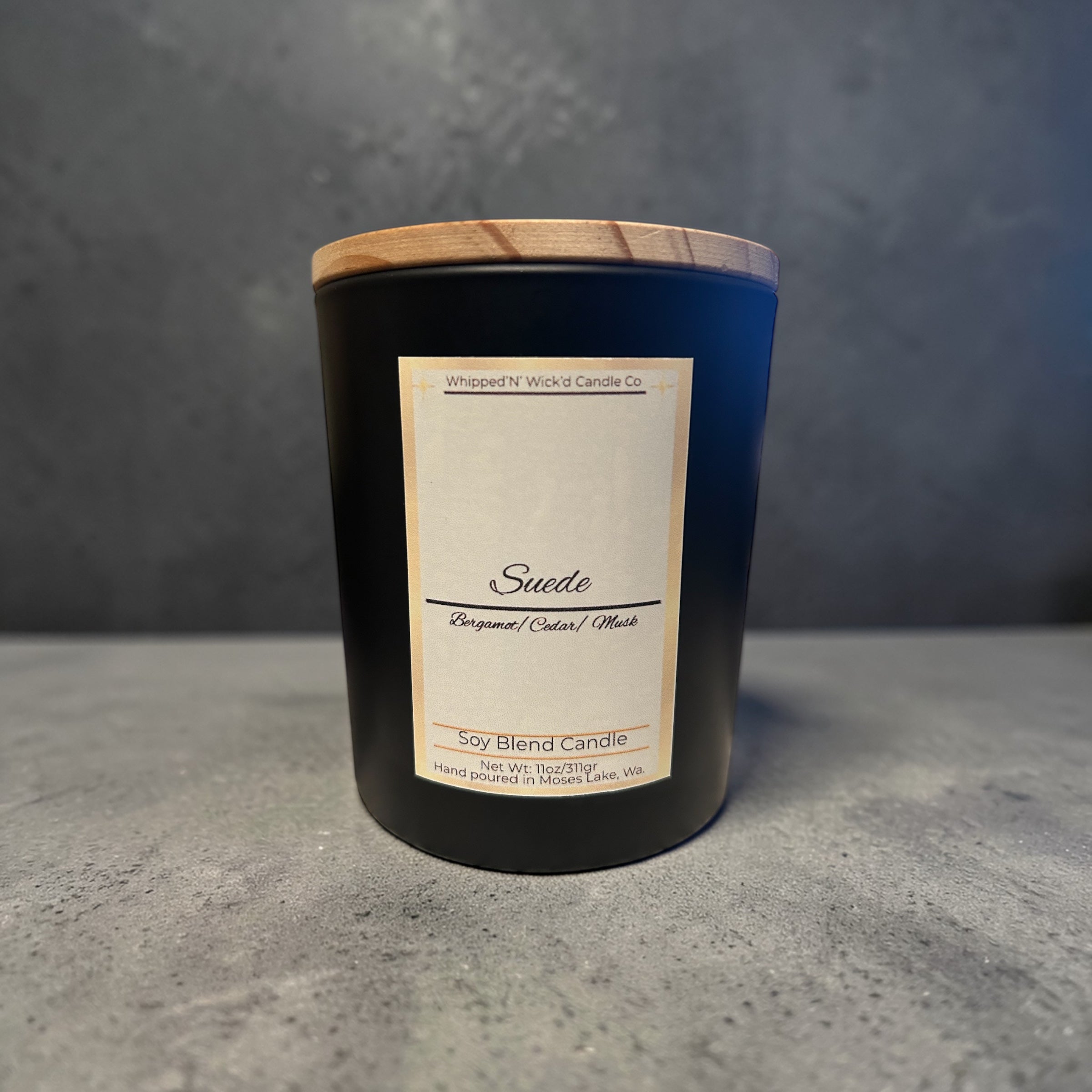 SUEDE 2 WICK CANDLE