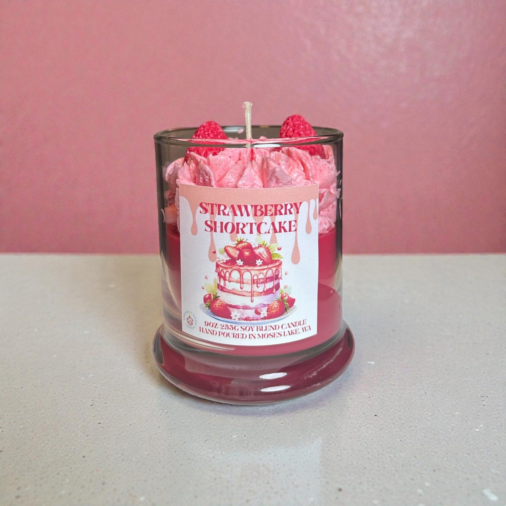 STRAWBERRY SHORTCAKE DESSERT CANDLE